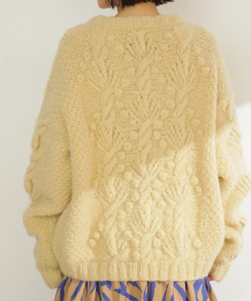 ROSE BUD（ローズバッド）の「(KHWOPA)ミックス編みニット（ニット