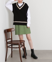 N.（N. Natural Beauty Basic） | ◆ロービングツイードミニスカート(スカート)