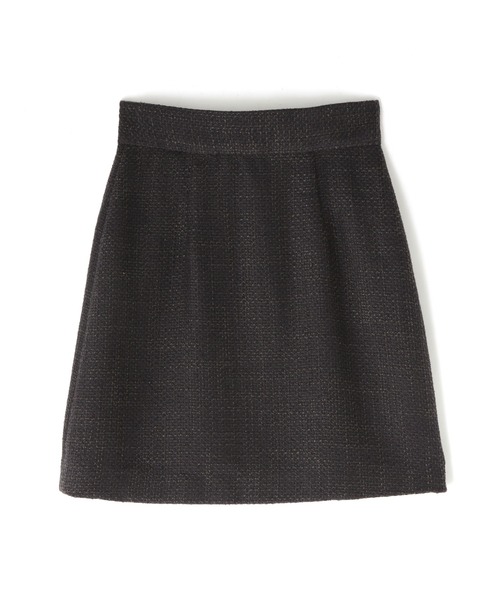 N.（N. Natural Beauty Basic）（エヌエヌナチュラルビューティーベーシック）の「◆ロービングツイードミニスカート（スカート・レディース・スミクロ/グリーン/オフホワイト・MEDIUM）」の16枚目の写真