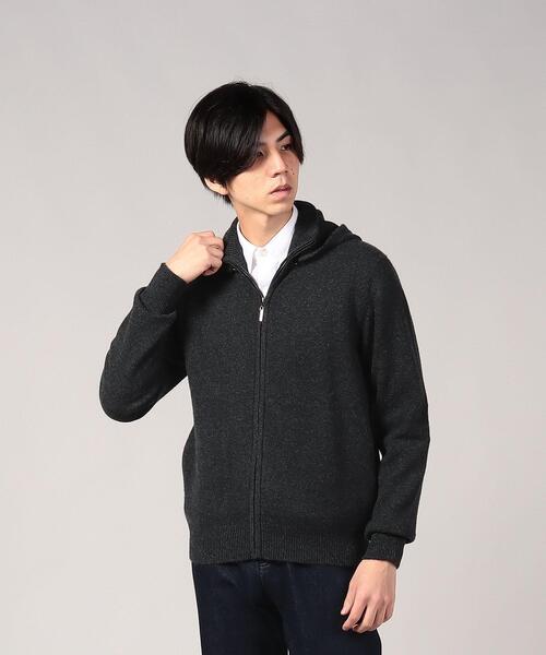 agnes b.（アニエスベー）の「LR47 BLOUSON カシミヤスタンドカラー 