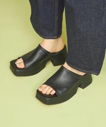 ＜CITEN＞バルキー ミュール サンダル