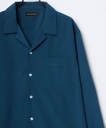 Oversize Drape Open Collar Shirt/オーバーサイズ ドレープ オープンカラーシャツ/無地/総柄/ストライプ/クレイジーパターン