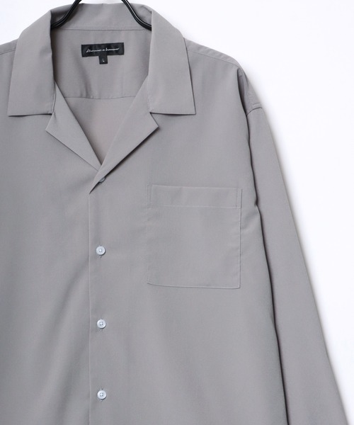 Lazar（ラザル）の「Oversize Drape Open Collar Shirt/オーバー