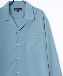 Oversize Drape Open Collar Shirt/オーバーサイズ ドレープ オープンカラーシャツ/無地/総柄/ストライプ/クレイジーパターン