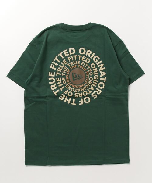 NEW ERA（ニューエラ）の「NEW ERA/ニューエラ  ORIGINATORS ルーズシルエット クルーネックTシャツ/バックプリントTシャツ/半袖Tシャツ 13516762/13516765/13516764（Tシャツ/カットソー・メンズ・グリーン系その他/ブラック×ホワイト/ホワイト×ブラック・M/L/XL/XXL）」の4枚目の写真