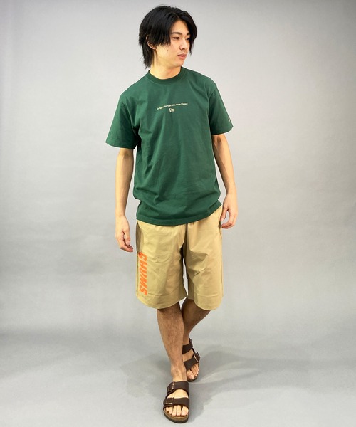 NEW ERA（ニューエラ）の「NEW ERA/ニューエラ  ORIGINATORS ルーズシルエット クルーネックTシャツ/バックプリントTシャツ/半袖Tシャツ 13516762/13516765/13516764（Tシャツ/カットソー・メンズ・グリーン系その他/ブラック×ホワイト/ホワイト×ブラック・M/L/XL/XXL）」の18枚目の写真