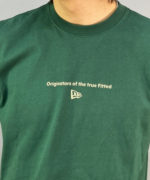 NEW ERA（ニューエラ）の「NEW ERA/ニューエラ  ORIGINATORS ルーズシルエット クルーネックTシャツ/バックプリントTシャツ/半袖Tシャツ 13516762/13516765/13516764（Tシャツ/カットソー・メンズ・グリーン系その他/ブラック×ホワイト/ホワイト×ブラック・M/L/XL/XXL）」の15枚目の写真