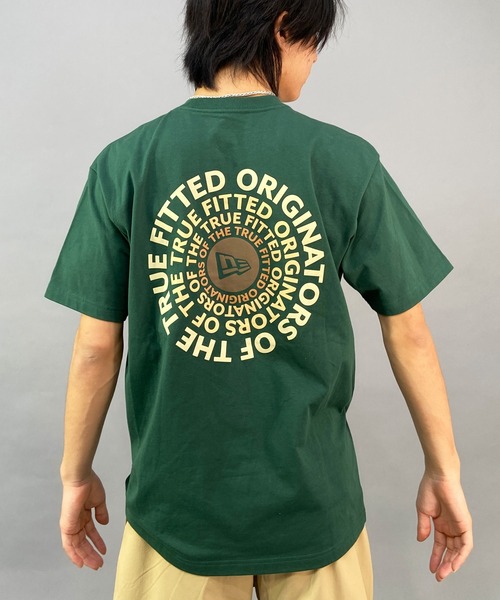 NEW ERA（ニューエラ）の「NEW ERA/ニューエラ  ORIGINATORS ルーズシルエット クルーネックTシャツ/バックプリントTシャツ/半袖Tシャツ 13516762/13516765/13516764（Tシャツ/カットソー・メンズ・グリーン系その他/ブラック×ホワイト/ホワイト×ブラック・M/L/XL/XXL）」の17枚目の写真