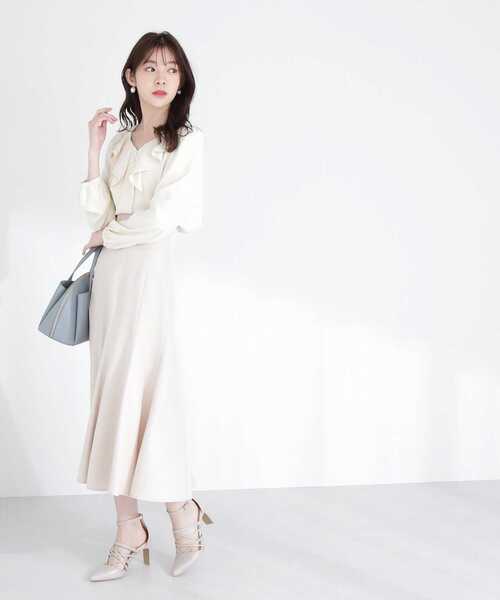 PROPORTION BODY DRESSING（プロポーションボディドレッシング）の「ハーフマーメイドスカート / 1213120204（スカート・レディース・パープル/オフホワイト/カーキ・SMALL/MEDIUM）」の7枚目の写真