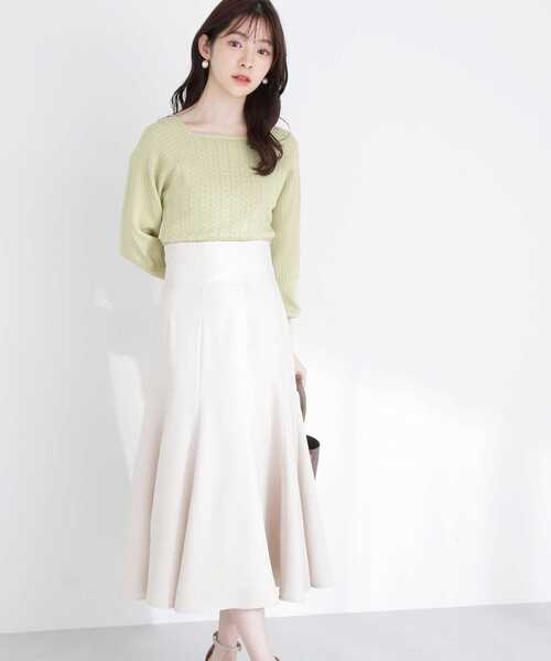 PROPORTION BODY DRESSING（プロポーションボディドレッシング）の「ハーフマーメイドスカート / 1213120204（スカート・レディース・パープル/オフホワイト/カーキ・SMALL/MEDIUM）」の8枚目の写真