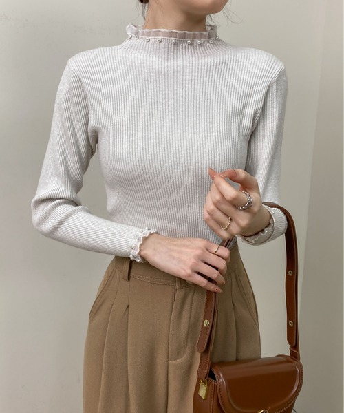 MAISON DE THERESE(メゾン ド テレーズ)の「配色切り替えクルーネックカットソー(Tシャツ/カットソー・レディース・ブラック/モカ/アイボリー/ホワイト/グレー・L/M/S)」の18枚目の写真
