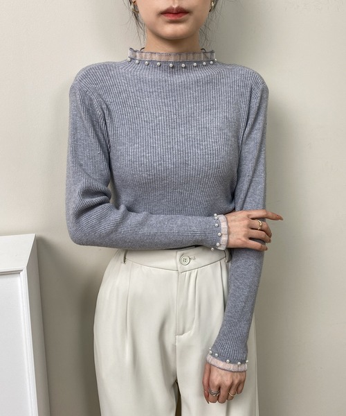 MAISON DE THERESE(メゾン ド テレーズ)の「配色切り替えクルーネックカットソー(Tシャツ/カットソー・レディース・ブラック/モカ/アイボリー/ホワイト/グレー・L/M/S)」の16枚目の写真