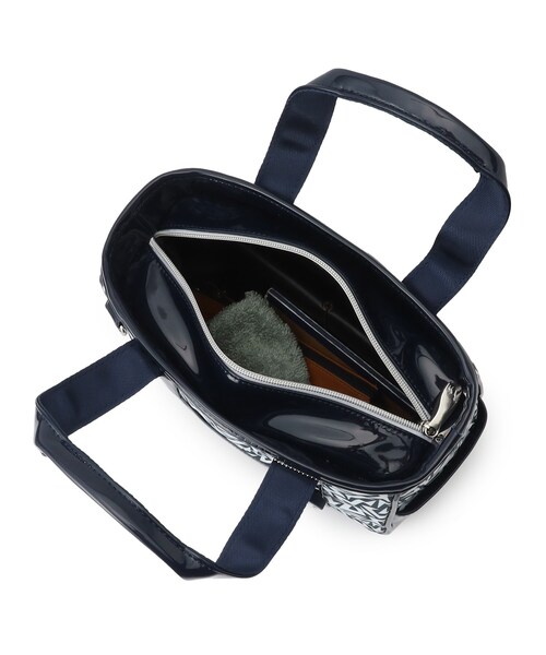 adabat（アダバット）の「◆【保冷機能付き】 幾何学模様デザイン カートバッグ（ハンドバッグ・レディース・ブルー系5/ネイビー系・00）」の9枚目の写真