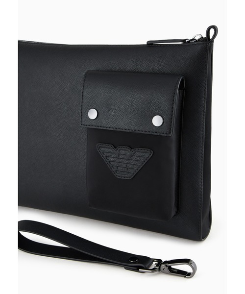 EMPORIO ARMANI（エンポリオアルマーニ）の「【エンポリオ アルマーニ】ポーチ（ポーチ・メンズ・ブラック×ブラック・FREE）」の9枚目の写真