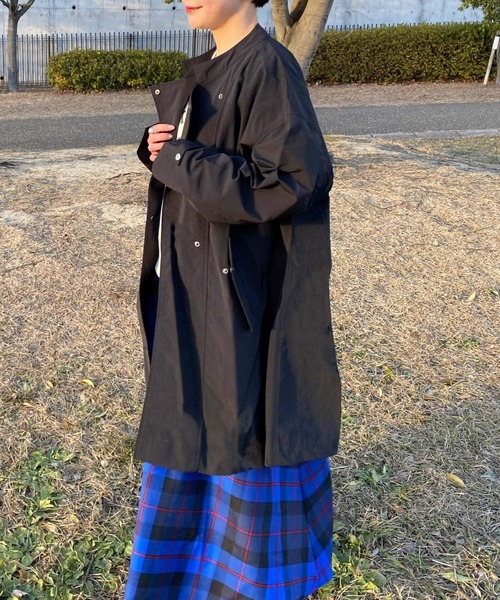 Couleur Meler（クルールメリー）の「Couleur Meler オクユウカ　ナイロンビッグコート（その他アウター・レディース・ブラック/グリーン系その他/ホワイト系その他・FREE）」の15枚目の写真