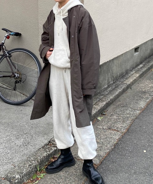 Couleur Meler（クルールメリー）の「Couleur Meler オクユウカ　ナイロンビッグコート（その他アウター・レディース・ブラック/グリーン系その他/ホワイト系その他・FREE）」の13枚目の写真