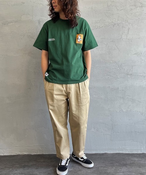 CHUMS（チャムス）の「[CHUMS/チャムス] 別注 ヒストリーロゴ バックプリントTシャツ（Tシャツ/カットソー・レディース・ホワイト/ダークグリーン/ブラック・XXL/S/M/L/XL）」の8枚目の写真