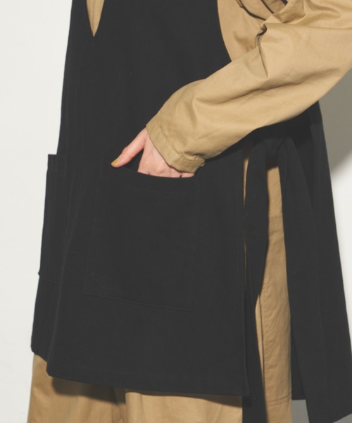 Libra Cue（リブラ キュー）の「サイドリボンコットンベスト（ベスト・レディース・ブラック/ナチュラル・FREE）」の10枚目の写真