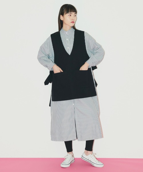 Libra Cue（リブラ キュー）の「サイドリボンコットンベスト