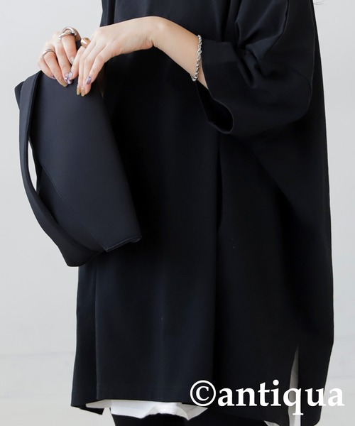 antiqua（アンティカ）の「綿100%SUPER BIG Tシャツ（Tシャツ/カットソー・レディース・イエロー系その他/ホワイト/ブラック/グレー・FREE）」の16枚目の写真