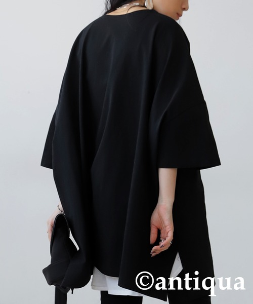 antiqua（アンティカ）の「綿100%SUPER BIG Tシャツ（Tシャツ/カットソー・レディース・イエロー系その他/ホワイト/ブラック/グレー・FREE）」の17枚目の写真