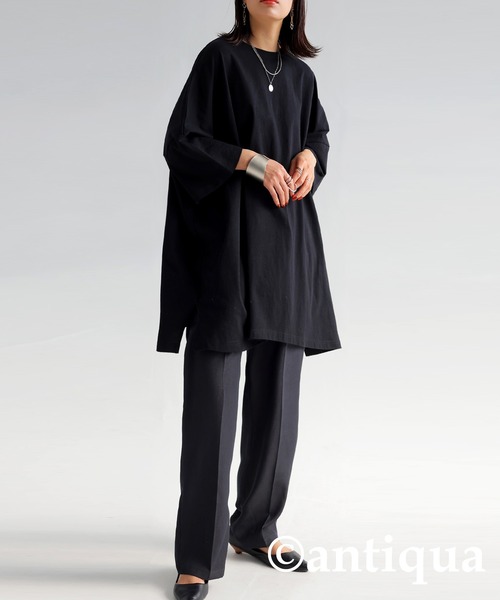 antiqua（アンティカ）の「綿100%SUPER BIG Tシャツ（Tシャツ/カットソー・レディース・イエロー系その他/ホワイト/ブラック/グレー・FREE）」の20枚目の写真