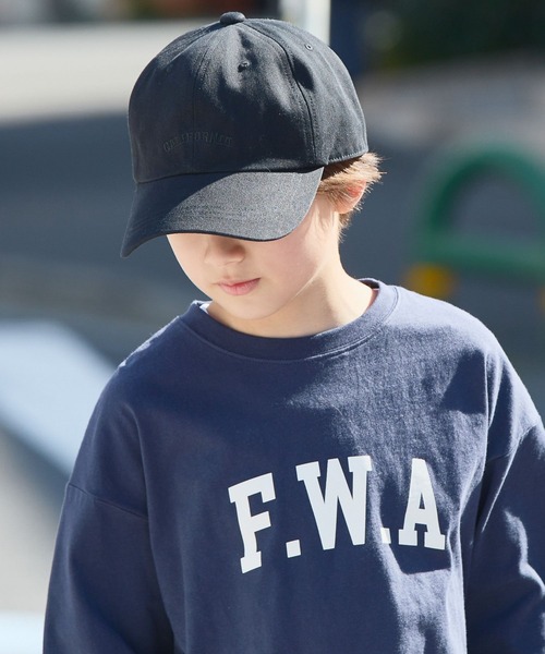 GLOBAL WORK（グローバルワーク）の「洗える抗菌／ロゴCAP/187436（キャップ・キッズ・ホワイト/ライトグレー/ピンク系その他3/ブルー/オフホワイト/ベージュ/ブラック/ホワイト系その他3/ベージュ系その他2/スカイブルー/その他/グレー系その他/グリーン/その他1/ホワイト系その他2/グレー系その他3/ライトブルー・LARGE/MEDIUM）」の7枚目の写真