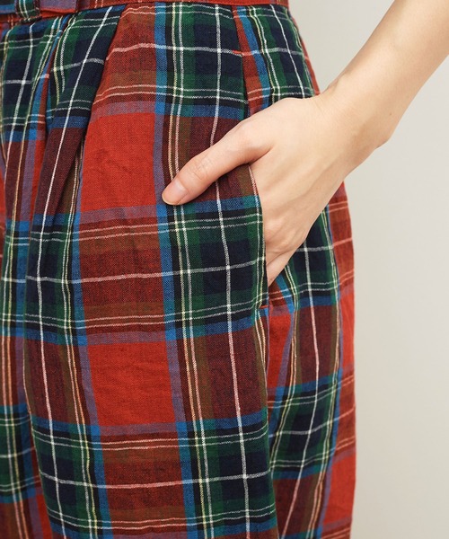 パンツ fig london Alice Check short PT fig london Alice Check