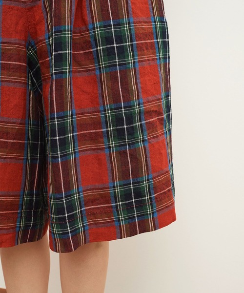 パンツ fig london Alice Check short PT fig london Alice Check