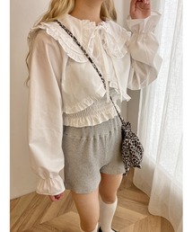 PHILLY | 2WAYショートフリルブラウス(シャツ/ブラウス)