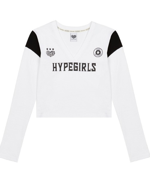 LUVISTRUE(ラヴイズトゥルー)の「A'GEM/9 × .kom 『LUV IS TRUE/ラブ イズ トゥルー』DN PRINT SOCCER TEE /プリント ティーシャツ(Tシャツ/カットソー・レディース・ブラック/ホワイト・FREE)」の12枚目の写真