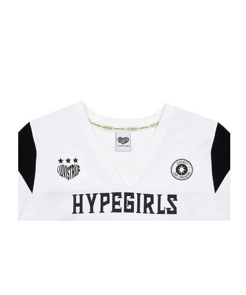 LUVISTRUE(ラヴイズトゥルー)の「A'GEM/9 × .kom 『LUV IS TRUE/ラブ イズ トゥルー』DN PRINT SOCCER TEE /プリント ティーシャツ(Tシャツ/カットソー・レディース・ブラック/ホワイト・FREE)」の17枚目の写真