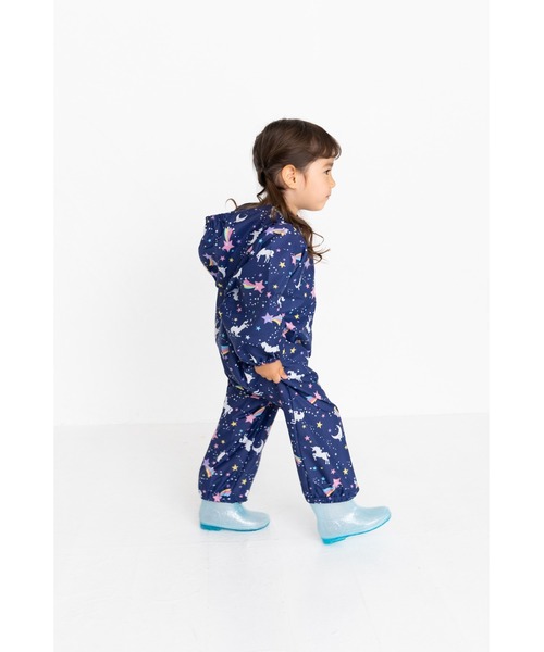 FABHUG （ファブハグ）の「MILKY UNICORN　ロンパースレインコート＃ユニコーン柄（レインコート/ポンチョ・キッズ・ネイビー/パープル・90cm/100cm）」の18枚目の写真