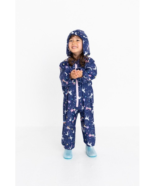 FABHUG （ファブハグ）の「MILKY UNICORN　ロンパースレインコート＃ユニコーン柄（レインコート/ポンチョ・キッズ・ネイビー/パープル・90cm/100cm）」の17枚目の写真