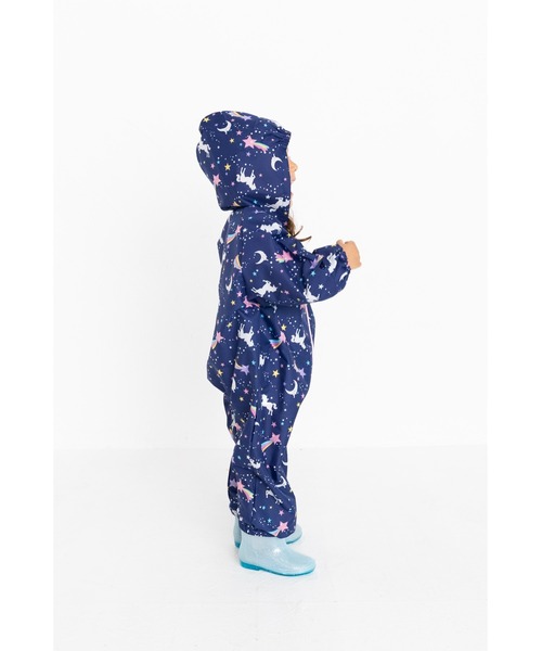 FABHUG （ファブハグ）の「MILKY UNICORN　ロンパースレインコート＃ユニコーン柄（レインコート/ポンチョ・キッズ・ネイビー/パープル・90cm/100cm）」の12枚目の写真
