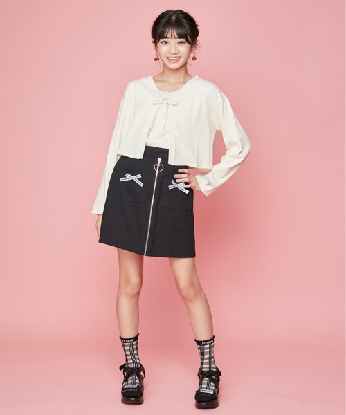 JENNI(ジェニィ)の「チェックシースルークルーソックス(ソックス/靴下・キッズ・オフホワイト/ブラック/サックスブルー・22-24cm/19-21cm)」の18枚目の写真