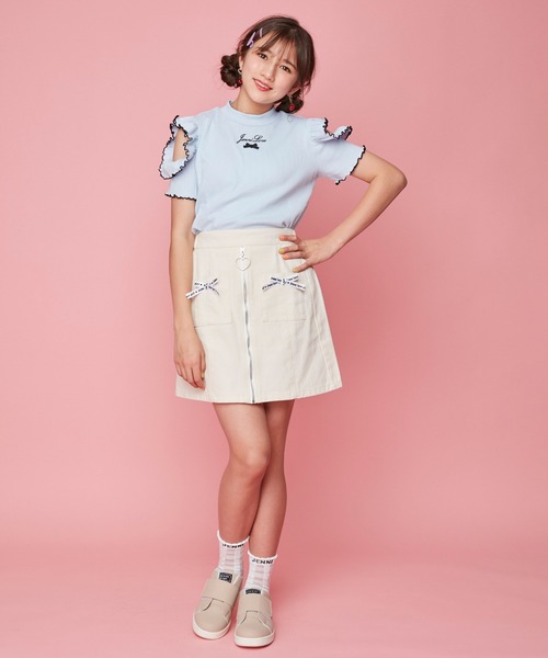 JENNI(ジェニィ)の「チェックシースルークルーソックス(ソックス/靴下・キッズ・オフホワイト/ブラック/サックスブルー・22-24cm/19-21cm)」の20枚目の写真