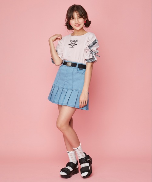 JENNI(ジェニィ)の「チェックシースルークルーソックス(ソックス/靴下・キッズ・オフホワイト/ブラック/サックスブルー・22-24cm/19-21cm)」の13枚目の写真