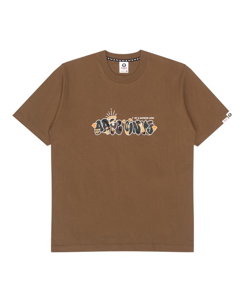 AAPE BY A BATHING APE(エーエイプバイアベイシングエイプ)の「AAPE BASIC TEE(Tシャツ/カットソー・メンズ・ライトブラウン/ブラック/アイボリー・X-LARGE/XX-LARGE/LARGE/MEDIUM/SMALL)」の3枚目の写真