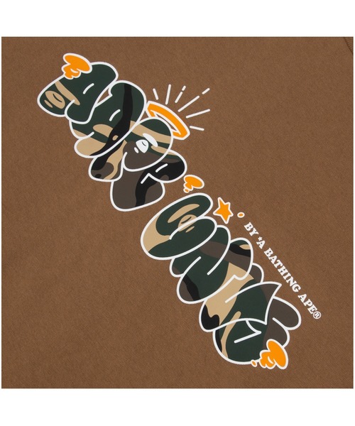 AAPE BY A BATHING APE(エーエイプバイアベイシングエイプ)の「AAPE BASIC TEE(Tシャツ/カットソー・メンズ・ライトブラウン/ブラック/アイボリー・X-LARGE/XX-LARGE/LARGE/MEDIUM/SMALL)」の5枚目の写真