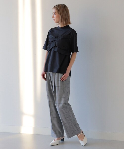 Ray BEAMS（レイビームス）の「Ray BEAMS / ビスチェ レイヤード プルオーバー（シャツ/ブラウス・レディース・ブラック/ホワイト・1/0）」の13枚目の写真