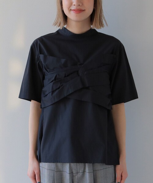 Ray BEAMS（レイビームス）の「Ray BEAMS / ビスチェ レイヤード プルオーバー（シャツ/ブラウス・レディース・ブラック/ホワイト・1/0）」の9枚目の写真