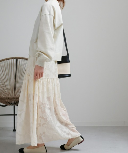 セール】フラワージャガードスカート（スカート）｜sakishimatokyo