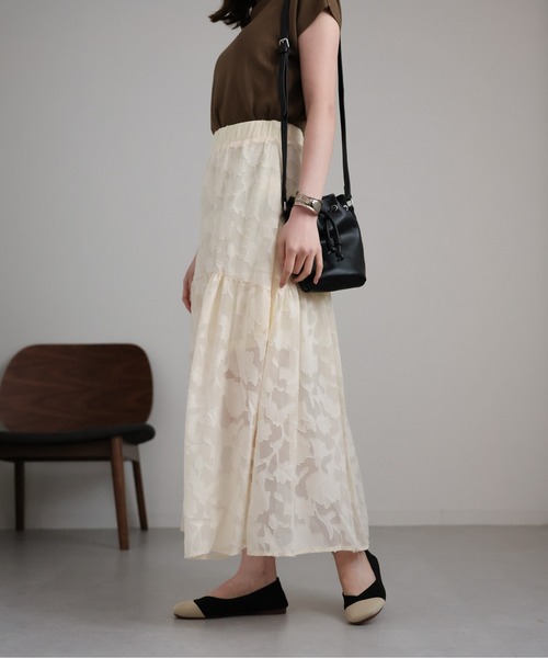 セール】フラワージャガードスカート（スカート）｜sakishimatokyo