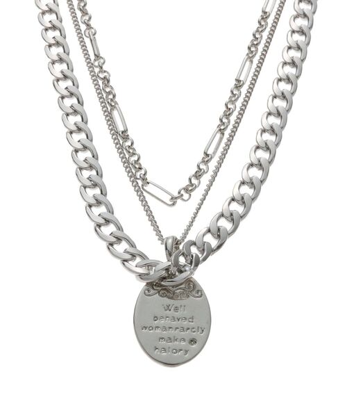 EVRIS（エヴリス）の「COIN MOTIF 3連ネックレス（ネックレス・レディース・シルバー/ゴールド・FREE）」の3枚目の写真