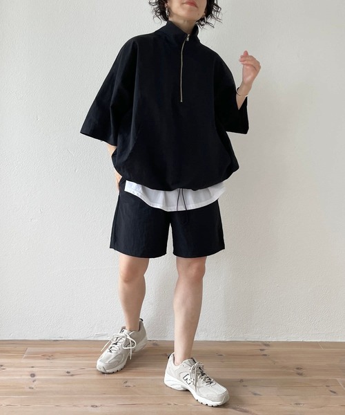 M*9様 クロノス　セットアップ　黒　ハーフジップ M*9様 クロノス セットアップ 黒 ハーフジップ - メルカリ