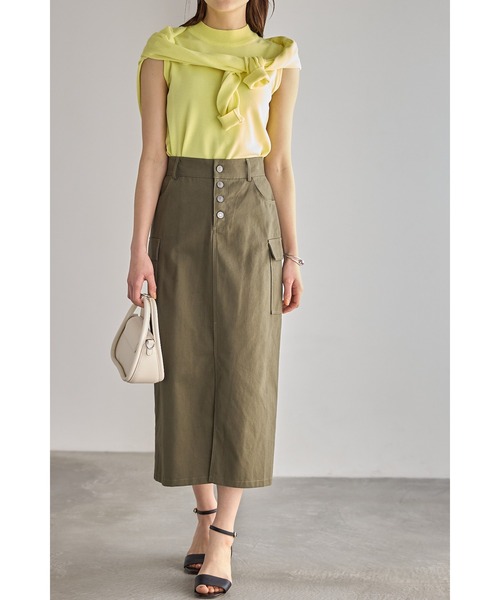 &. NOSTALGIA（アンドドットノスタルジア）の「ツイルサイドポケットスカート（スカート・レディース・カーキ/ベージュ・FREE）」の14枚目の写真