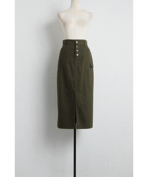 &. NOSTALGIA（アンドドットノスタルジア）の「ツイルサイドポケットスカート（スカート・レディース・カーキ/ベージュ・FREE）」の6枚目の写真