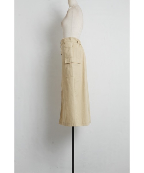&. NOSTALGIA（アンドドットノスタルジア）の「ツイルサイドポケットスカート（スカート・レディース・カーキ/ベージュ・FREE）」の16枚目の写真