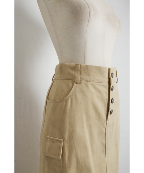 &. NOSTALGIA（アンドドットノスタルジア）の「ツイルサイドポケットスカート（スカート・レディース・カーキ/ベージュ・FREE）」の9枚目の写真